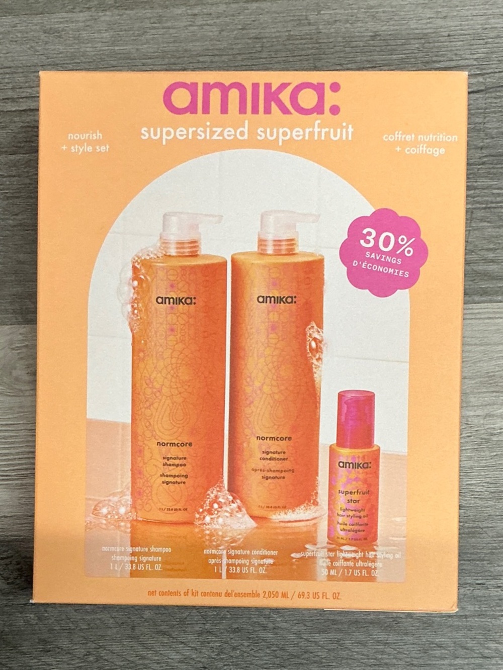 amika Supersized Superfruit Hair Care Set